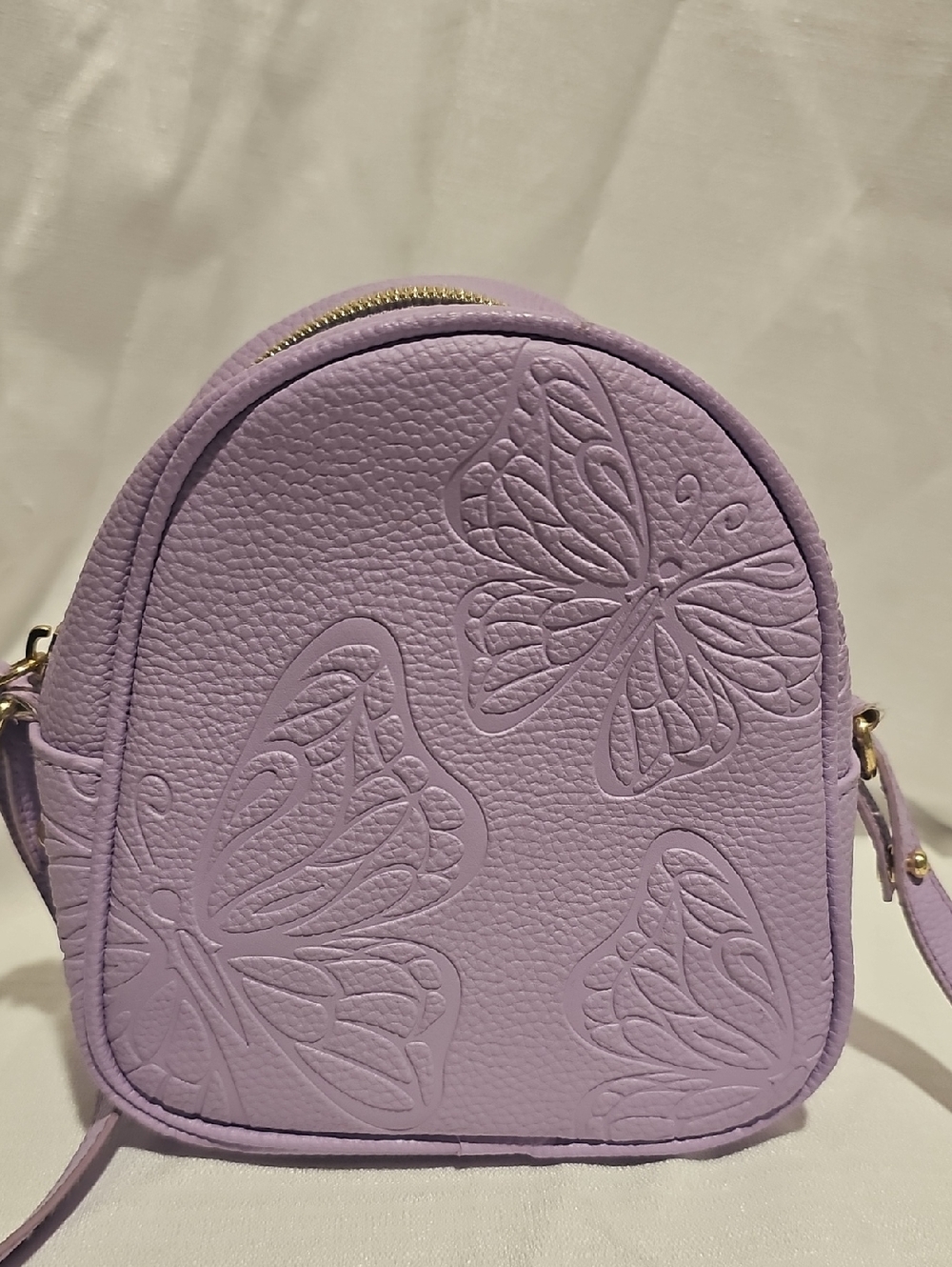 Bath & Body Works Purple Butterfly Cosmetic Bag Used